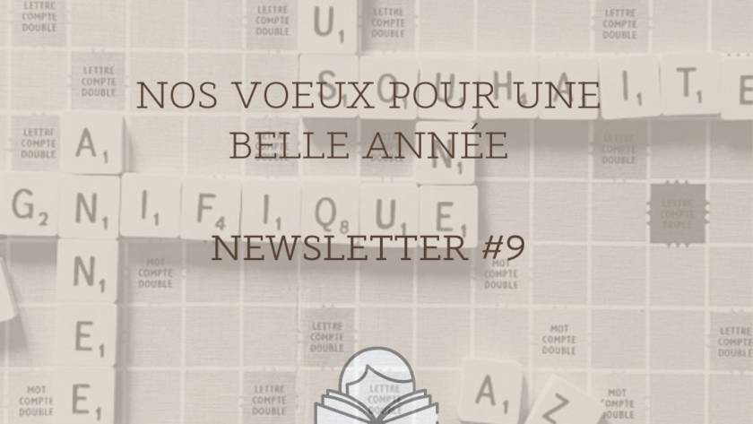 illustration représentant Novart vous souhaite une magnifique année en Scrabble